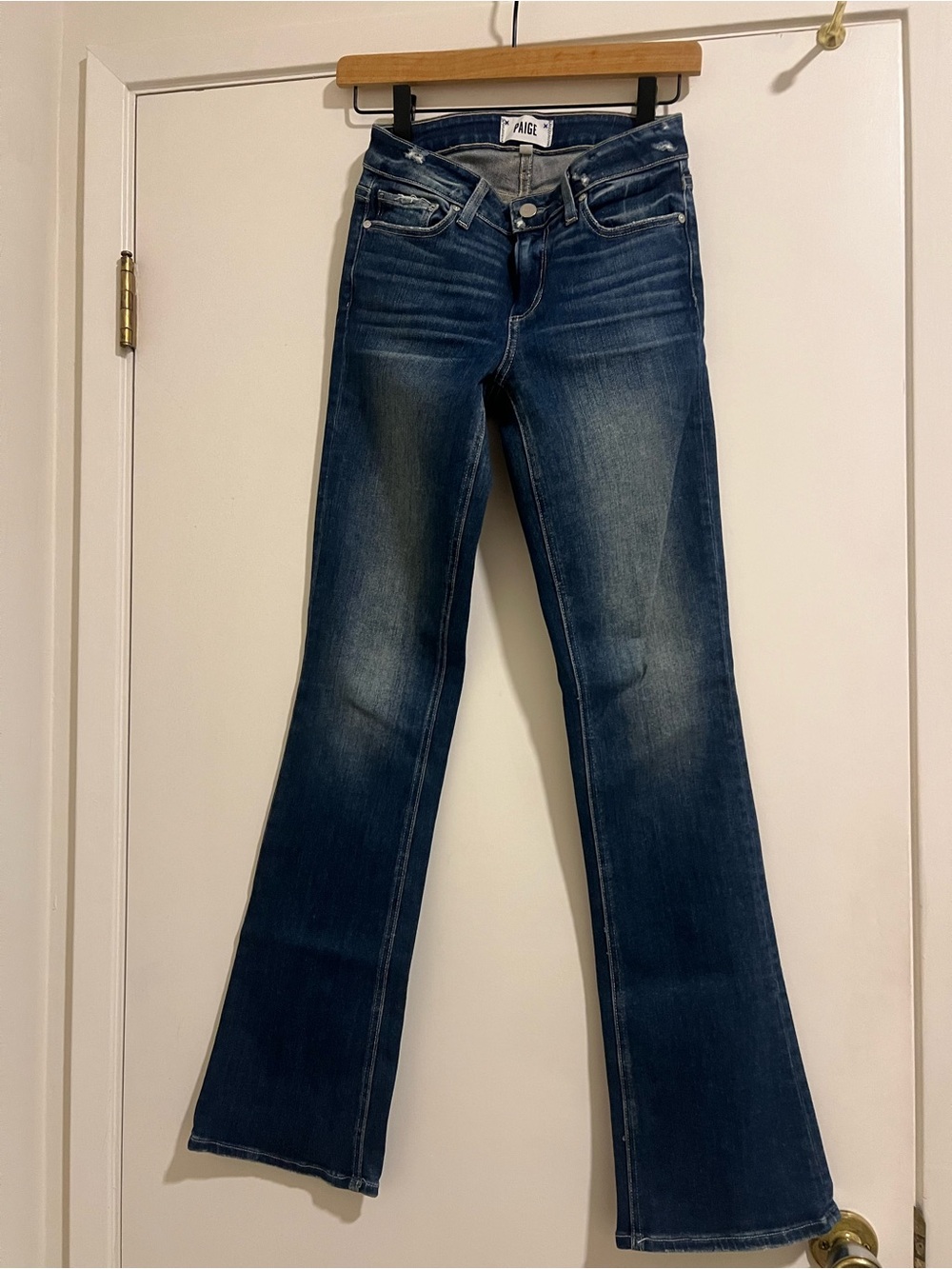 PAIGE Dark Blue Flare Jeans